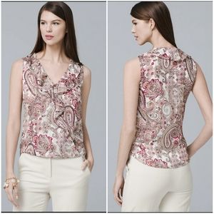 WHBM | Paisley Ruffle Shell 12
